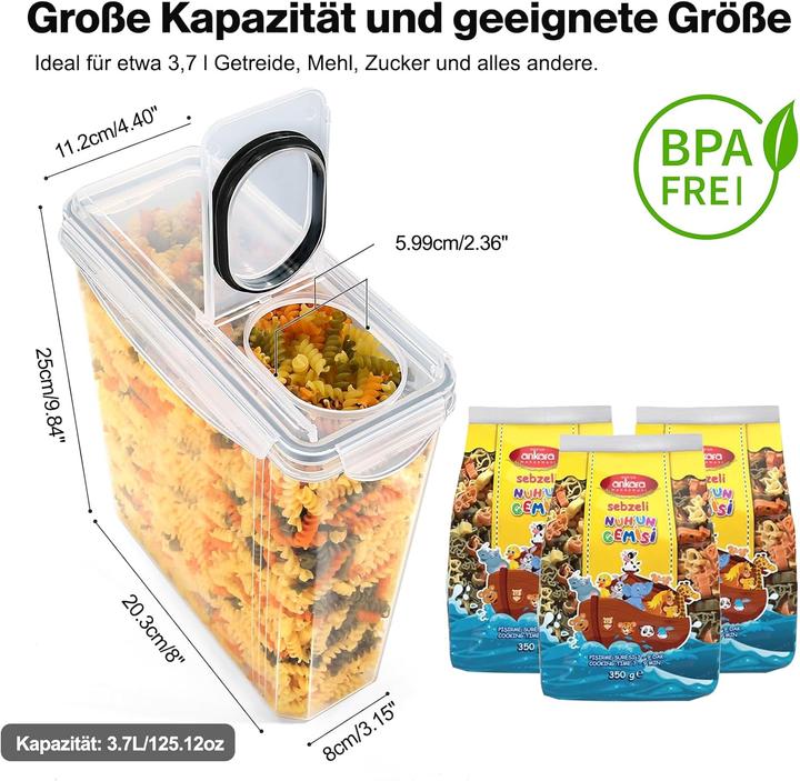 Produktbild Yashe ‎4-teiliges Vorratsdosen Set mit 16 Etiketten (14.80 l)
