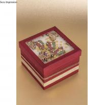 Actual product image Rayher Paper mache box m. Shaker lid, FSC Rec.100%, kra