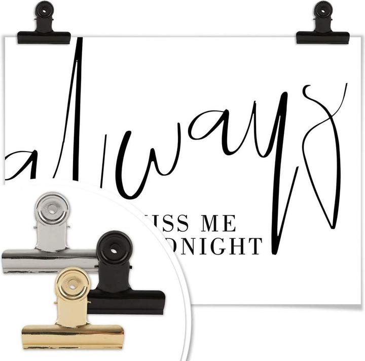 Actual product image Trenddeko Always kiss me Goodnight (40 x 30 cm)