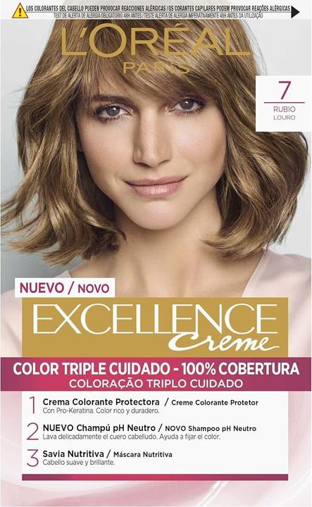 L'Oréal Paris EXCELLENCE Creme tinte #7 rubio (#7 rubio)