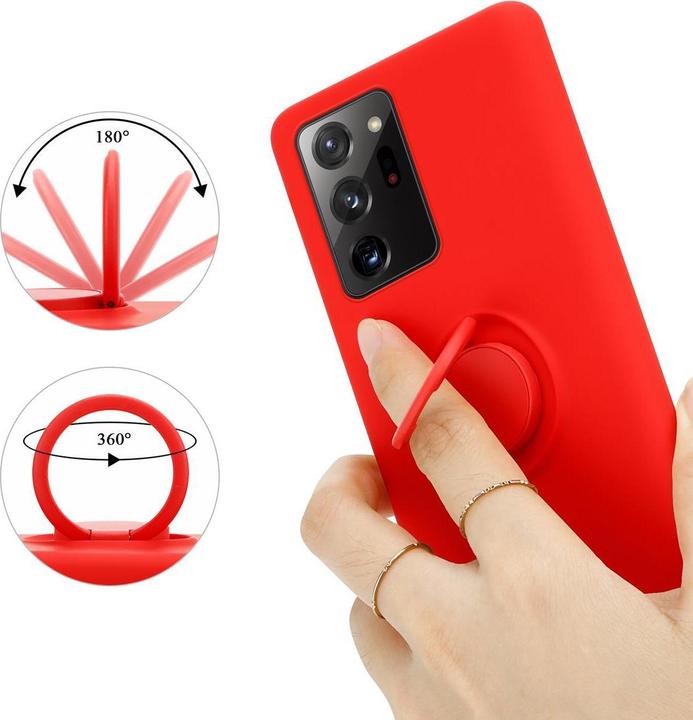 Actual product image Cadorabo TPU Liquid Ring Silicone Case Cover (Samsung Galaxy Note 20 Ultra)