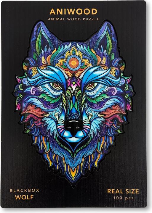 Image du produit Aniwood Puzzle motif loup (S) (100 pièces)