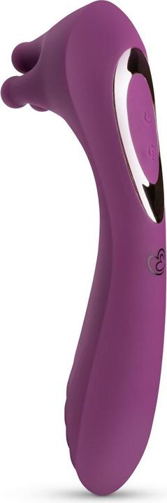 Actual product image Easytoys Vibrator with Rotating Tips - Purple