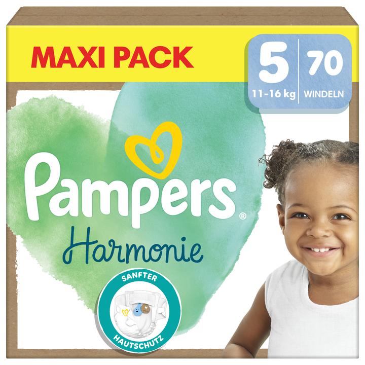 Pampers Harmonie (Dimensione 5, Box mezzo mese, 70 Pezzo/i)