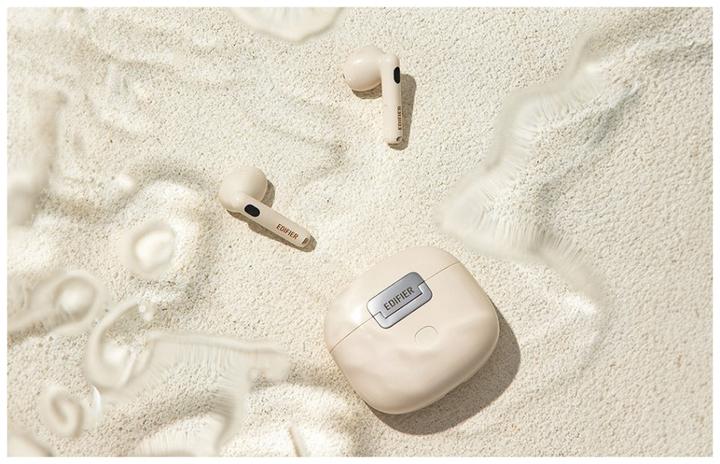 Actual product image Edifier W320TN Earbud Bluetooth Handsfree Sweatproof Headphones with Charging Case White (ANC, Wireless)
