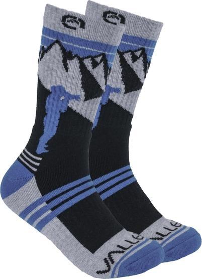 Actual product image Vallerret Merino Wool Sock- Blue - EU 36-40 (36 - 40)