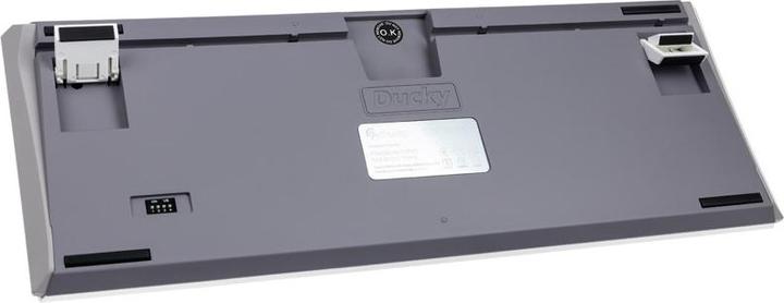 Actual product image Ducky One 3 Mist Grey TKL Gaming Keyboard, RGB LED - MX-Blue (DE, Cable)