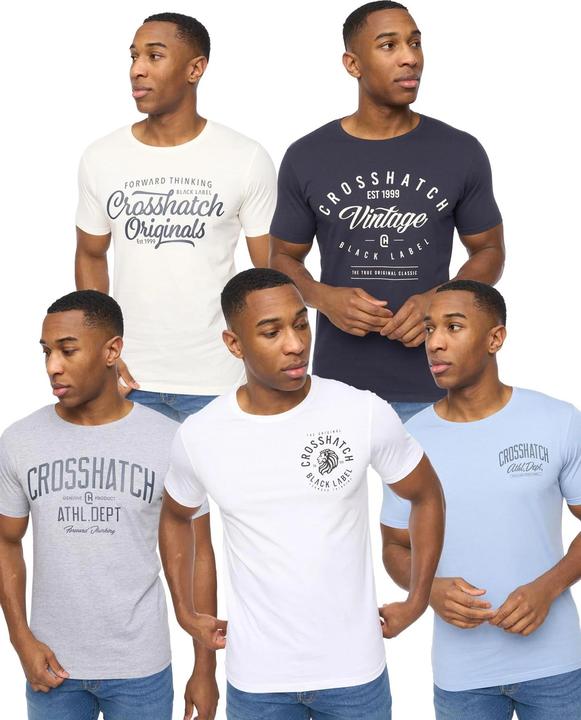 Produktbild Crosshatch Collegetheme TShirt (5erPack) (M)