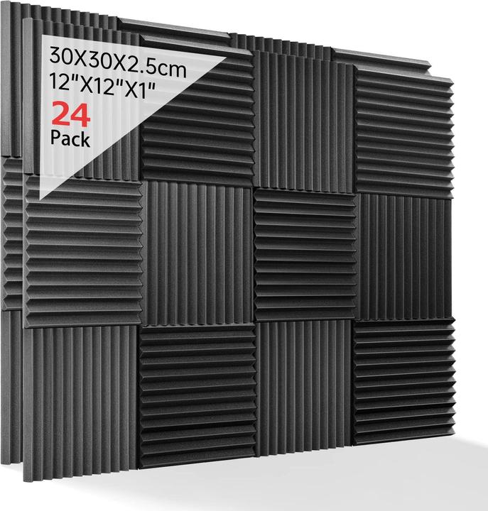 Immagine prodotto Kuchoow Schiuma acustica fonoassorbente (24 pz.)