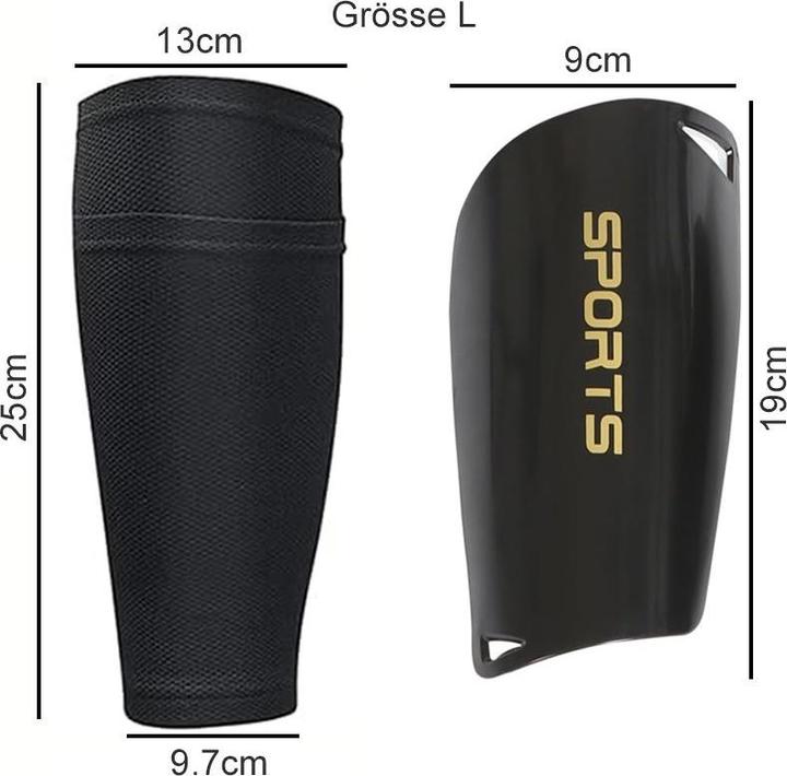 Image du produit Cbx Set de football Chaussettes de football et protège-tibias Taille L Noir (L)