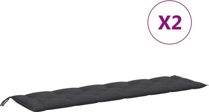 Produktbild VidaXL Gartenbank-Auflagen 2 Stk. Stoff (200 x 50 x 7 cm)