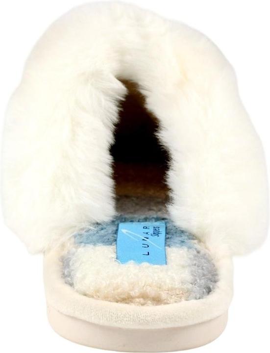Actual product image Lunar Womens/Ladies Kayden Faux Fur Lined Slippers (39.5)