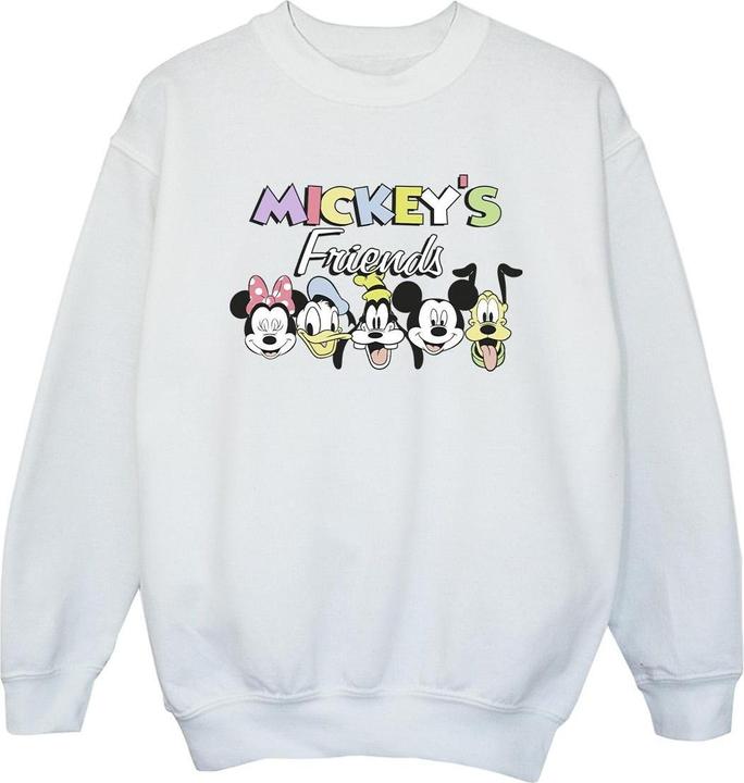 Disney Mickey Mouse And Friends Faces Sweatshirt Mädchen (128)