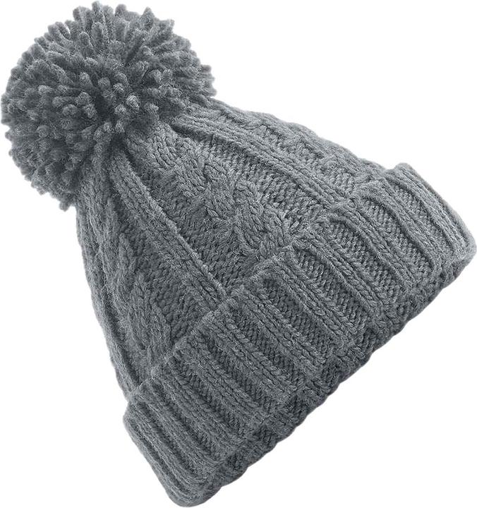 Beechfield Zopfmuster Melange Beanie (One Size)