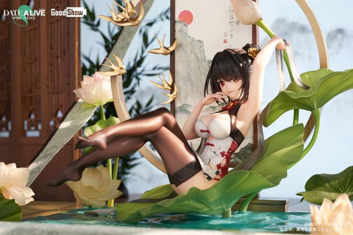 Produktbild GoodShow Date A Live: Spirit Pledge PVC Statue 1/7 Kurumi Tokisaki Ink Black China Dress Ver. 22 cm