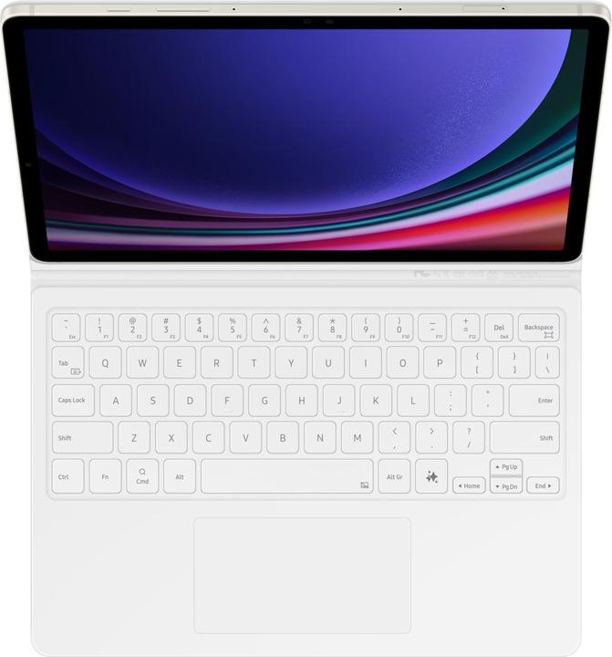 Actual product image Samsung Book Cover Keyboard (DE, Galaxy Tab S9, Galaxy Tab S9 FE)