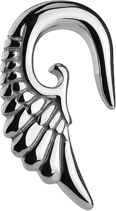 Produktbild Star Piercing Ohrgewicht Spirale silber Engelsflügel (ohne Messing, Chirurgenstahl 316L)
