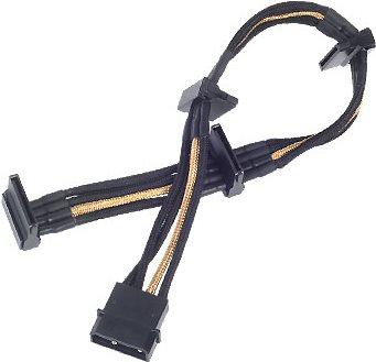 Produktbild Silverstone 4-Pol-Molex zu 4x SATA Kabel