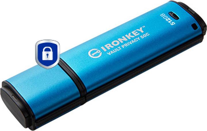 Actual product image Kingston Stick IronKey VP50C 512GB USB-C secure (512 GB, USB 3.2)