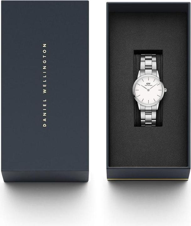 Actual product image Daniel Wellington Iconic Link White Silver (32 mm) (Analogue wristwatch, 32 mm)
