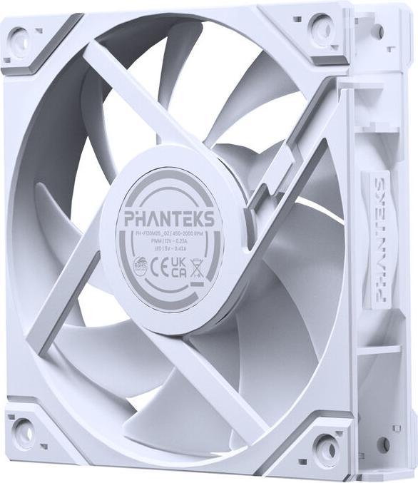 Produktbild Phanteks M25 Gen2 PWM D-RGB Lüfter - Reverse Blade, 120mm, weiss (120 mm)