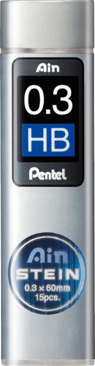 Actual product image Pentel Ain Stone (Gel mine, Grey, 0.30 mm)