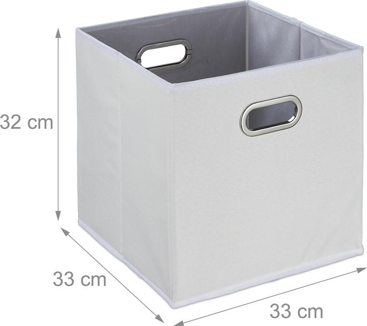 Immagine prodotto Relaxdays 2x scatola portaoggetti (33 x 33 x 32 cm, 34.85 l)