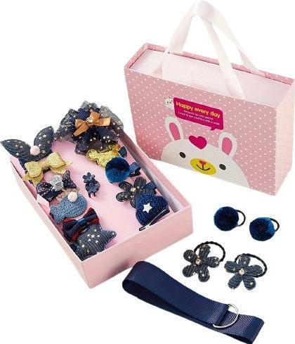 Activity Board 18 Stück Haarspangen-Set Kleinkind Mädchen, Haarschmuck Mädchen, Haarspangen mit Geschenkbox (18 Stk.)