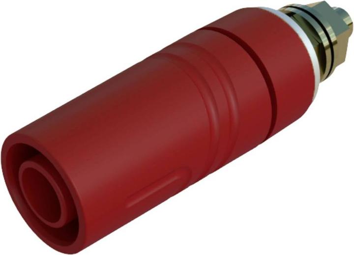 Actual product image Hirschmann SAB 2600 G M4 Au Safety laboratory socket Socket installation vertical Pin-O 4 mm Red 1