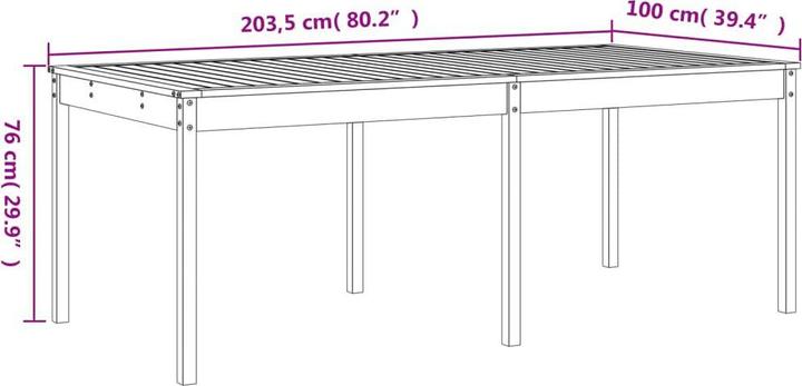 Immagine prodotto VidaXL 17-tlg. Garten-Essgruppe Honigbraun Massivholz (100 cm)