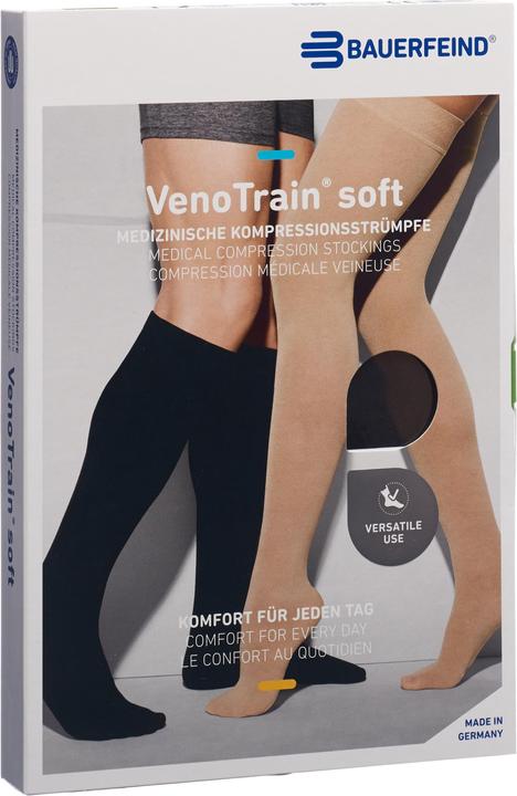 Produktbild Veno Train SOFT A-D KKL2 S normal/short offene Fussspitze schwarz (S)