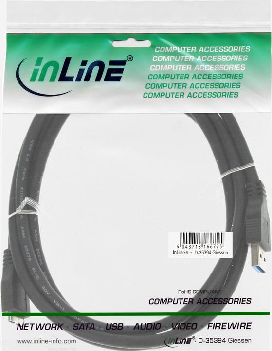 Actual product image InLine USB 3.0 cable (3 m, USB 3.0)