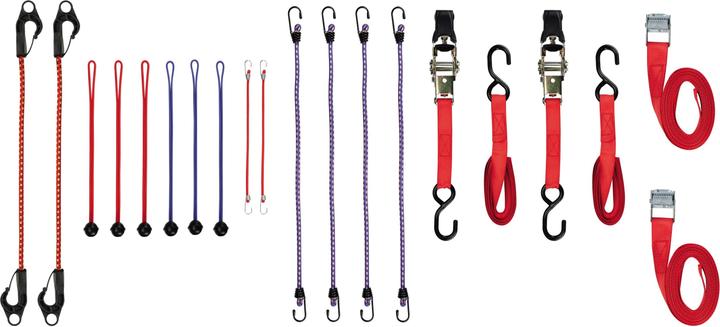 Actual product image Perel Lashing straps and luggage tensioning set