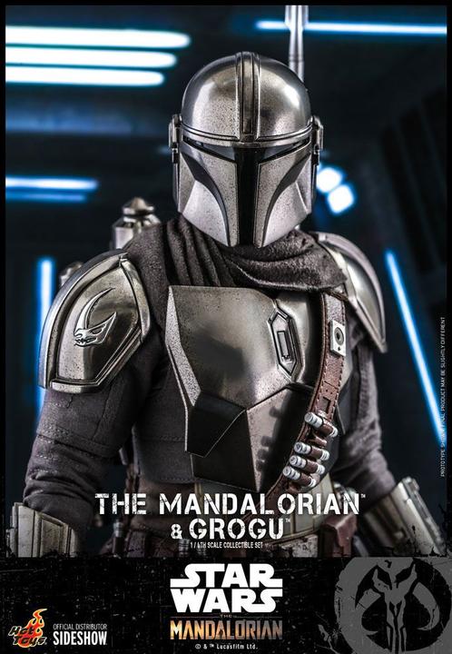 Produktbild Hot Toys Star Wars The Mandalorian pack 2 figurines 1/6 The Mandalorian & Grogu 30 cm