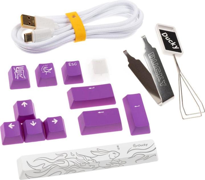 Actual product image Ducky One 3 Aura White (US, Cable)