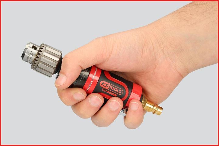 Actual product image KS Tools 3/8" SlimPOWER mini pneumatic rod drill, pneum., max. 6.3 bar (90 psi) (Air blast)