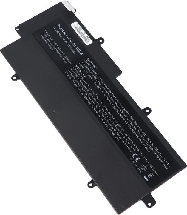 Image du produit Toshiba Batterie Portege Z830 Ultrabook Akku, Z835, Z930, Z935, PA5013U, PA5013U-1BRS (4 cellules, 3000 mAh)