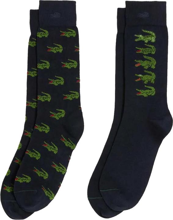 Actual product image Lacoste Unisex Adult Logo Organic Cotton Socks (Pack of 2) (pack of 2, 38.5 - 42)