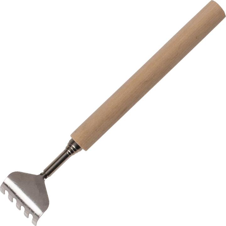 Actual product image Out of the blue Extendable metal back scraper with wooden handle