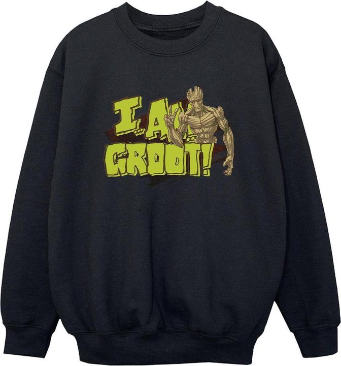Actual product image Guardians of the Galaxy Boys I Am Groot Sweatshirt (140, 146)