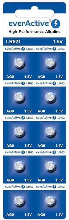 Actual product image Everactive LR521 (LR63) - 10 button cells (10 pcs., SR63, 8 mAh)