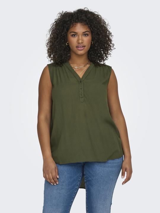 Image du produit Only Coupe normale Col en V Débardeur Curve Top (46)