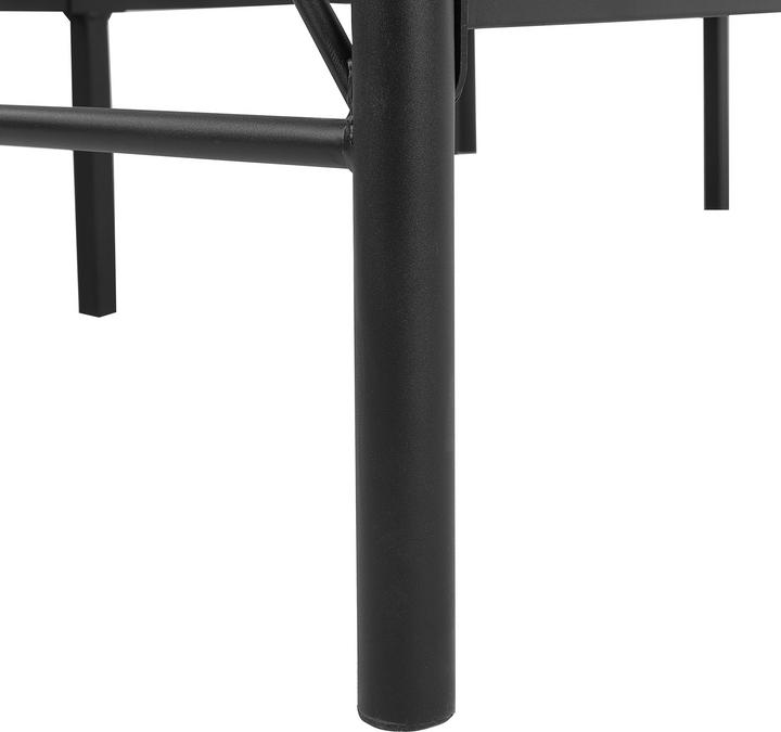 Produktbild Beliani Metallbett schwarz Lattenrost 180 x 200 cm DINARD (180 x 200 cm)