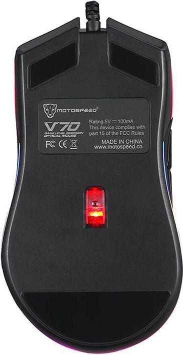 Motospeed MV70 Wired Gaming Mouse Black (Cable)