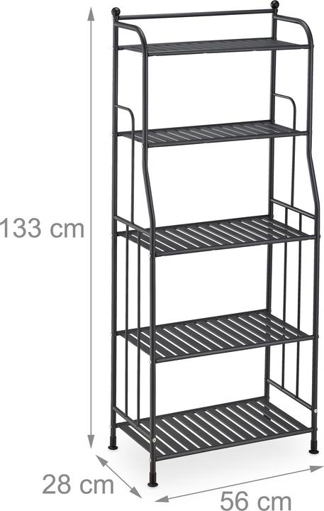Produktbild Relaxdays Standregal (56 x 28 x 133 cm)