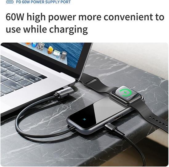 Actual product image Baseus Mirror Series Multifunctional HUB (USB-C, 6 Ports)