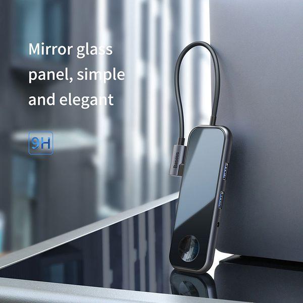 Actual product image Baseus Mirror Series Multifunctional HUB (USB-C, 6 Ports)