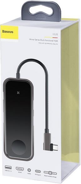 Actual product image Baseus Mirror Series Multifunctional HUB (USB-C, 6 Ports)