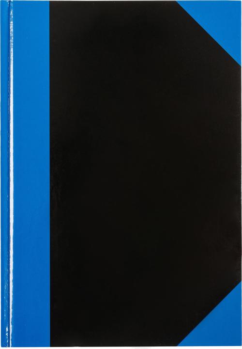Produktbild Idena Kladde A4 liniert schwarz blau FSC-Mix (A4, Liniert, Harter Einband)