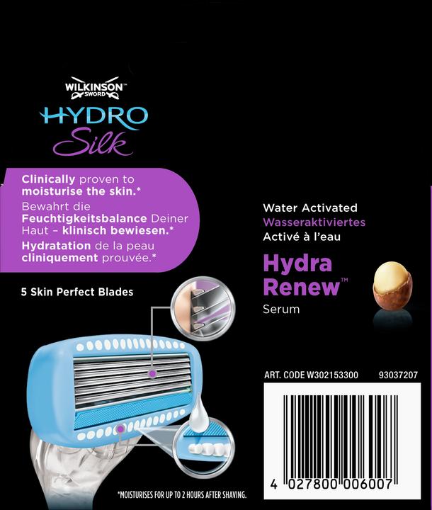 Actual product image Wilkinson Sword Hydro Silk razor blades (3 x)